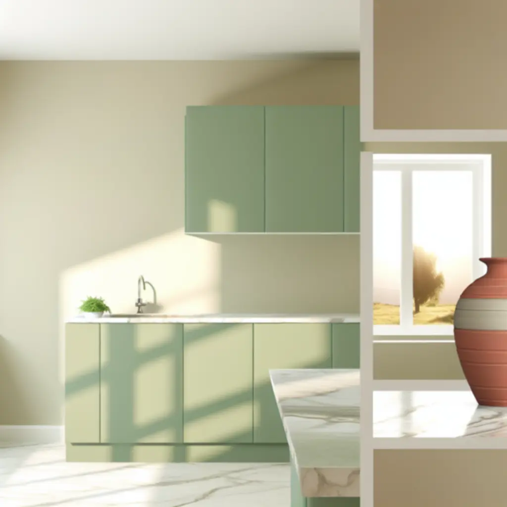 Modern kitchen lifestyle setting