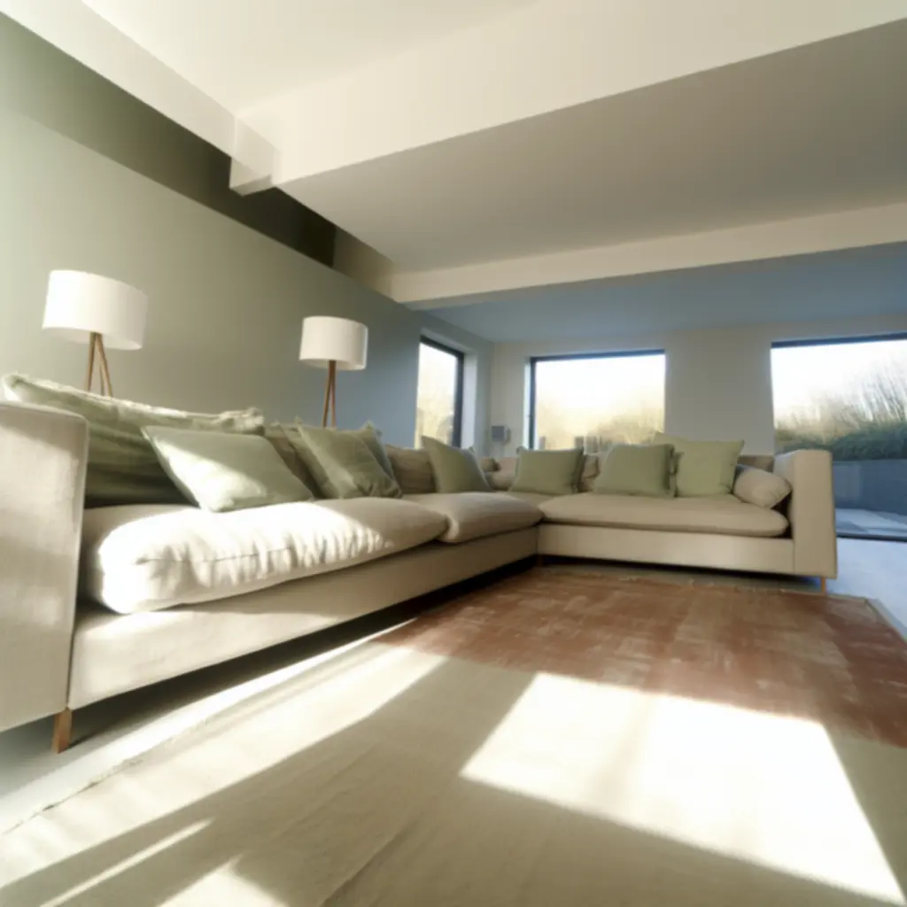 Modern living room with comfortable seating