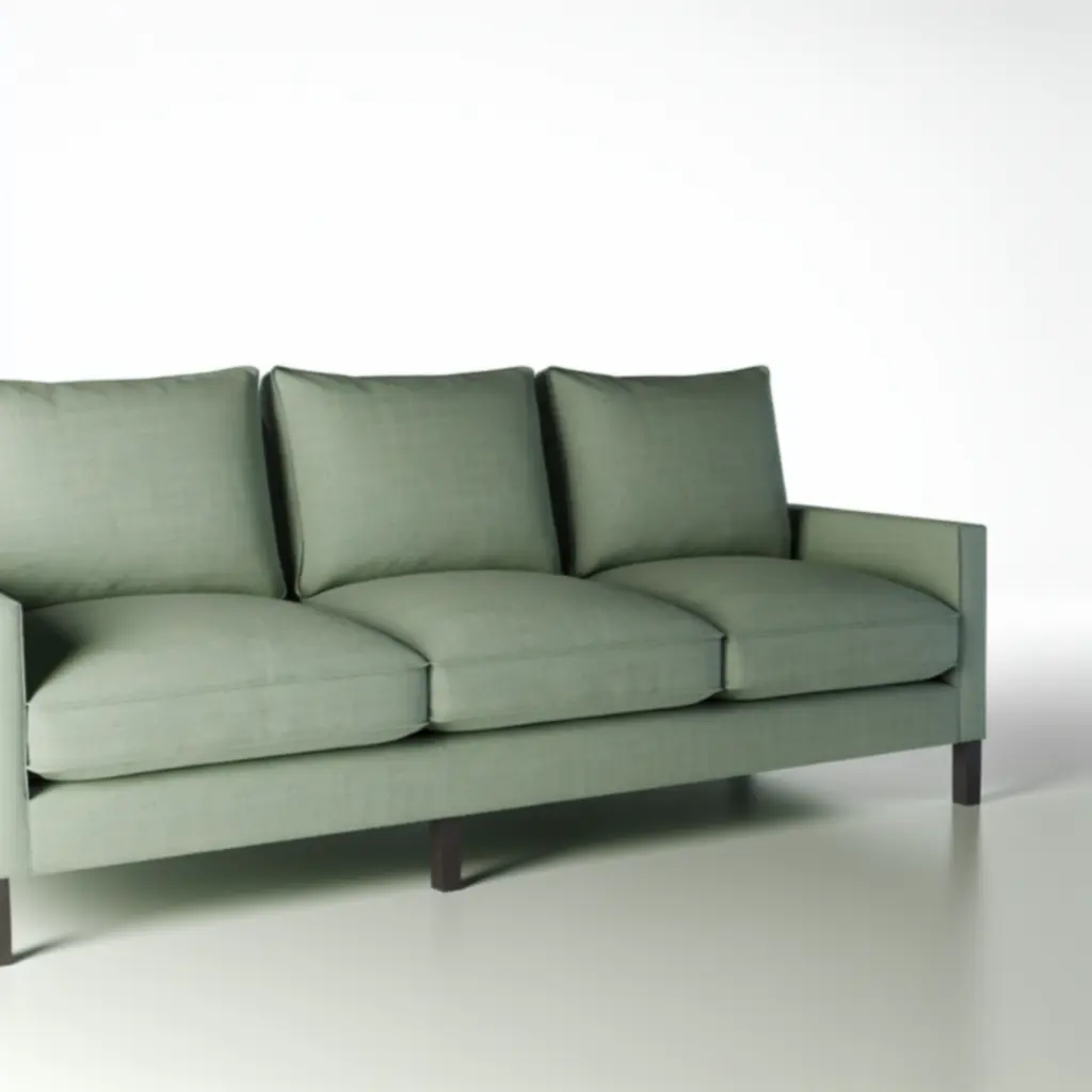 Sage green modern sofa