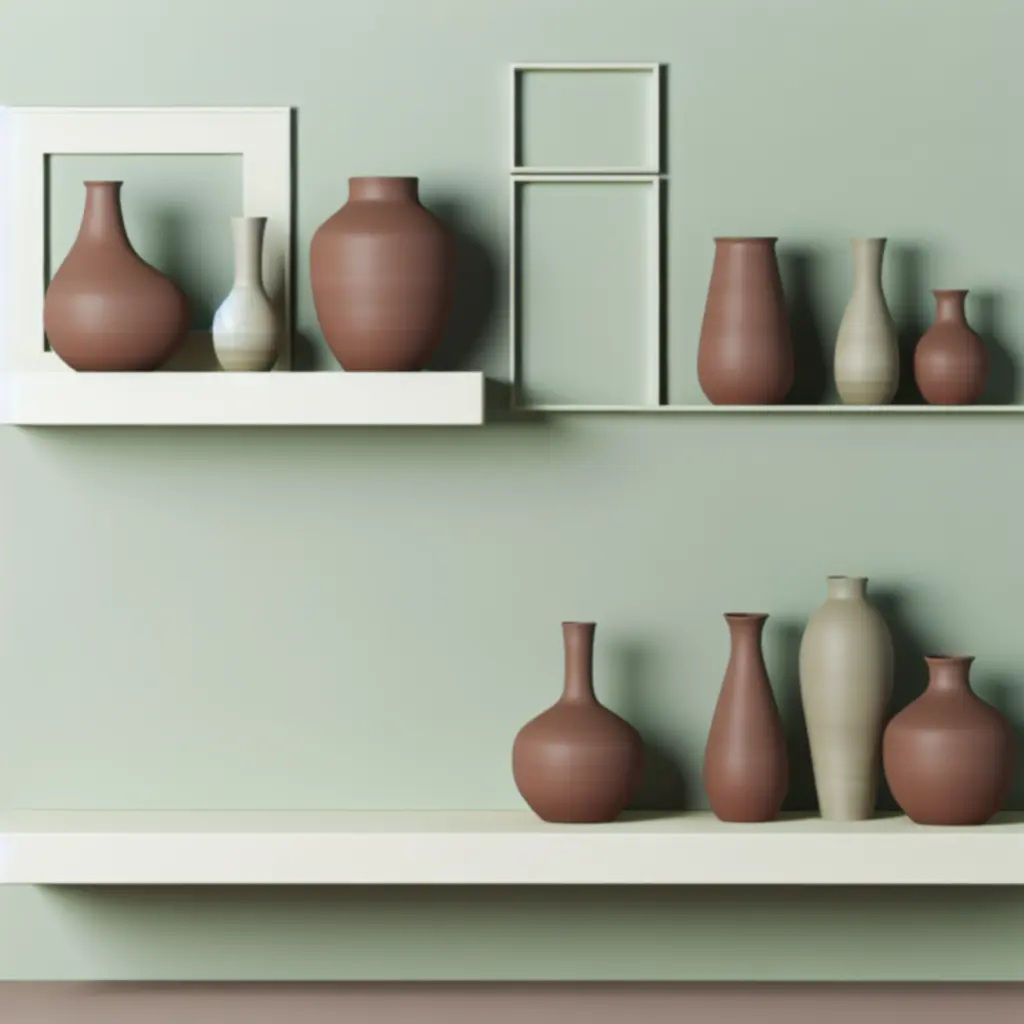 Terracotta decor objects and vases