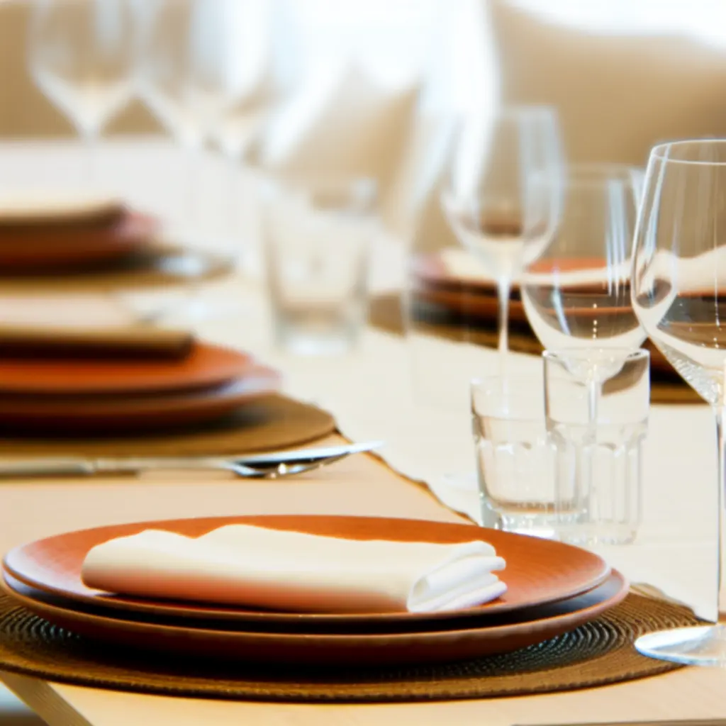 Terracotta table setting