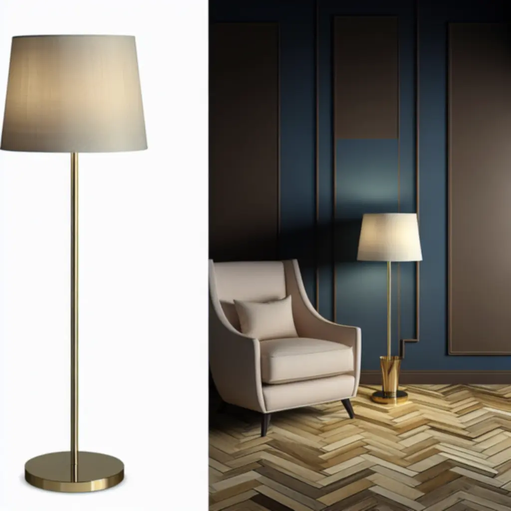 Warm ambient floor lamp